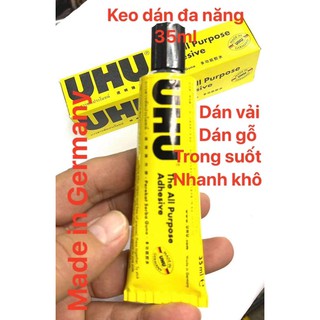 Keo dán đa năng UHU của Đức 35ml,trong suốt nhanh khô