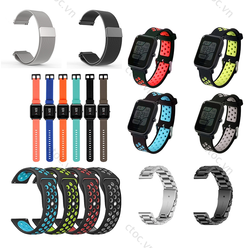 Dây đeo cho Huami Amazfit Bip Lite/Bip S/Bip 1S/Bip U pro/Bip U/Bip S Lite/GTS 2 mini/GTS 2e/GTS 2/GTR (42mm)/GTS