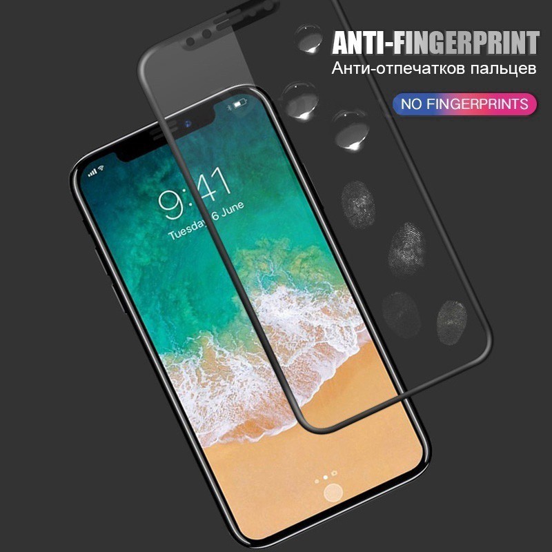 Toughened 6D curved tempered glass for iPhone 6 6S 7 8 6P 7P 8P X