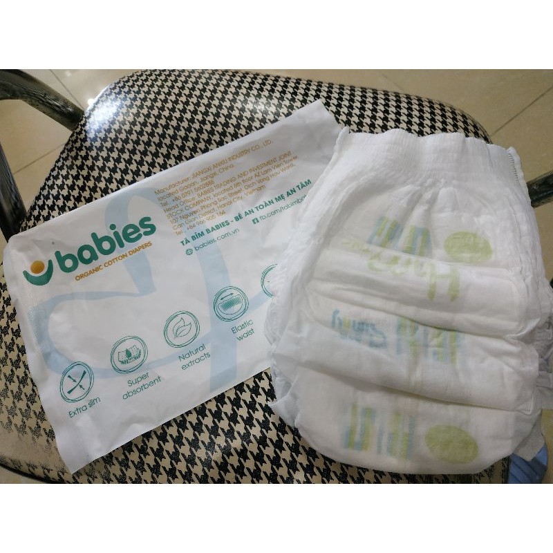 [Mua 2 tặng 1] Bỉm Babies Organic Việt nam Bỉm ❤️ Dán/ Quần Babies S66/M56/L46/M54/L50/Xl46/XXL40