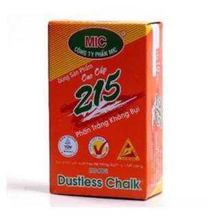 Phấn trắng viết bảng không bụi Mic hộp 10 viên