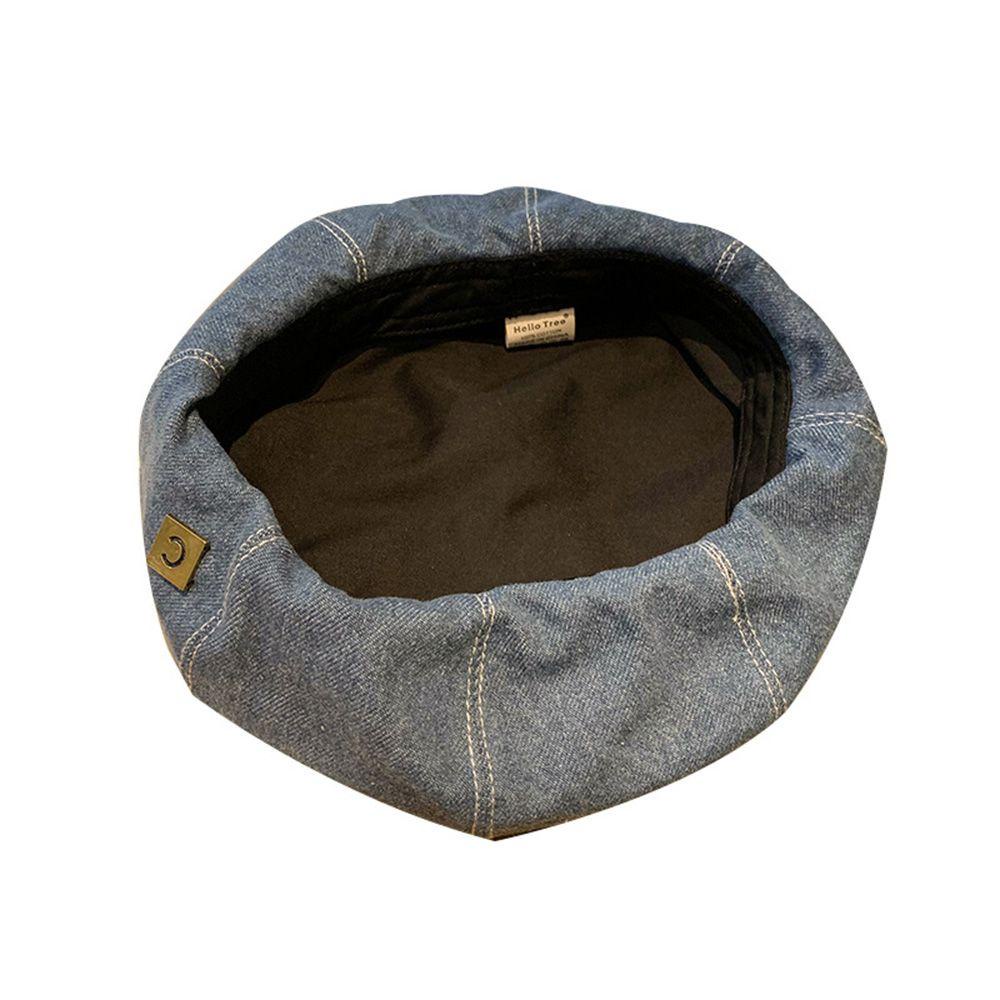 Mũ Beret Denim Phong Cách Cao Bồi Cho Nam Nữ