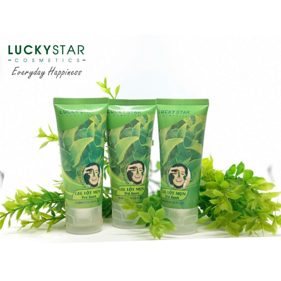 Gel Lôt Mun Trà Xanh Lucky Star 60gr (tuýp)