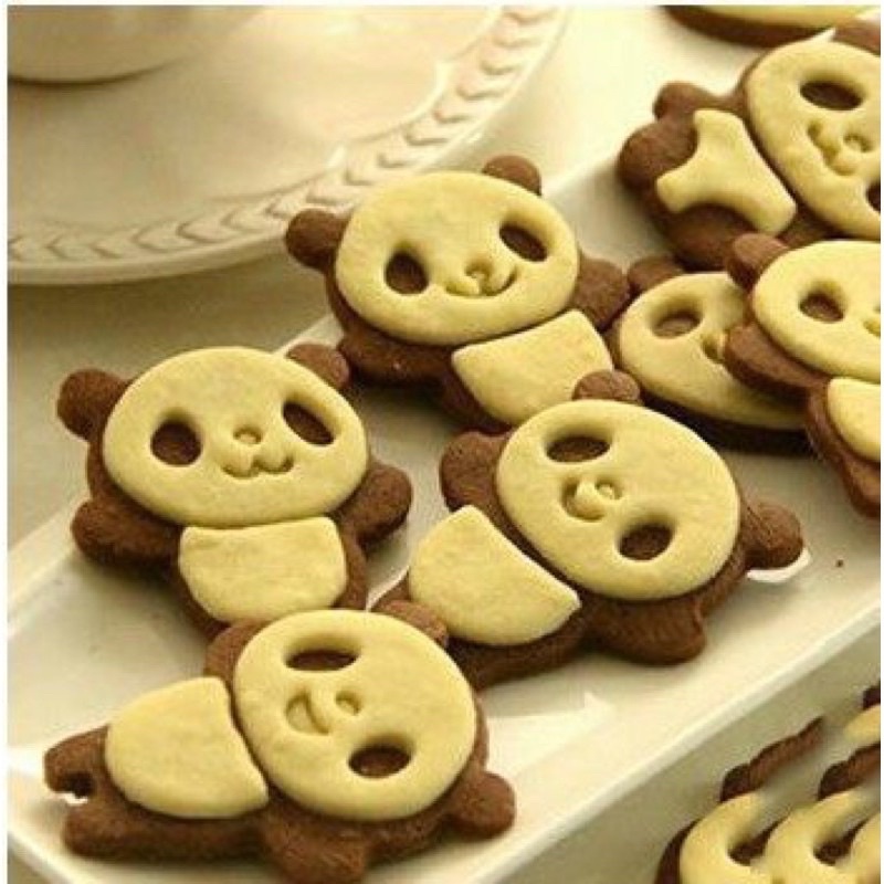 Bộ 4 cutter hình gấu trúc panda