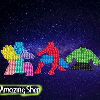 POP IT - IRON MAN, NGƯỜI NHỆN, anh hùng người xanh HULK phiên bản mới