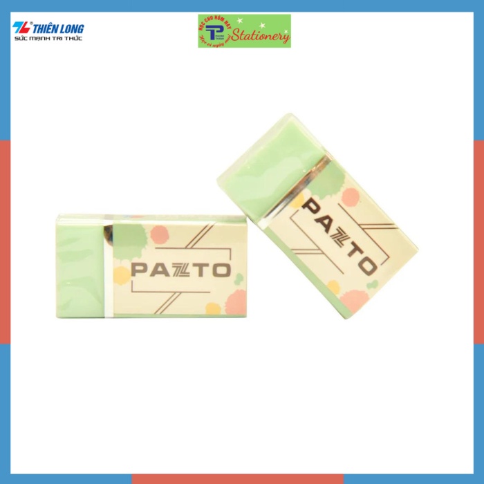 Gôm tẩy bút chì không mùi màu Pastel Pazto Thiên Long không có vụn tẩy E010