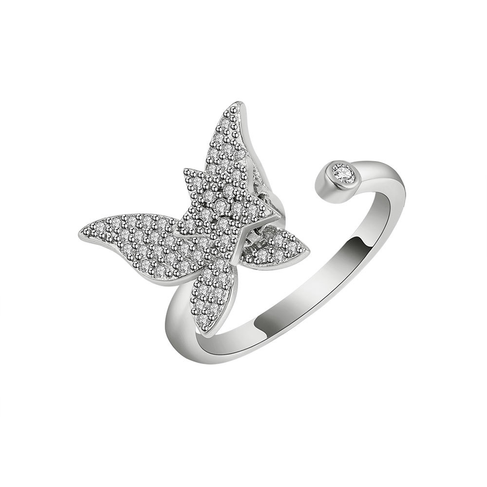 Nhẫn Hình Bướm Có Thể Xoay Và Điều Chỉnh Giúp Giảm Căng Thẳng