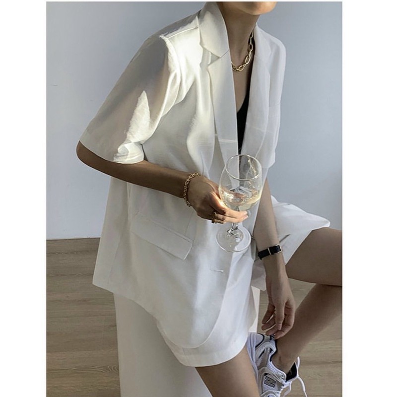 KHOÁC BLAZER TAY NGẮN | BigBuy360 - bigbuy360.vn