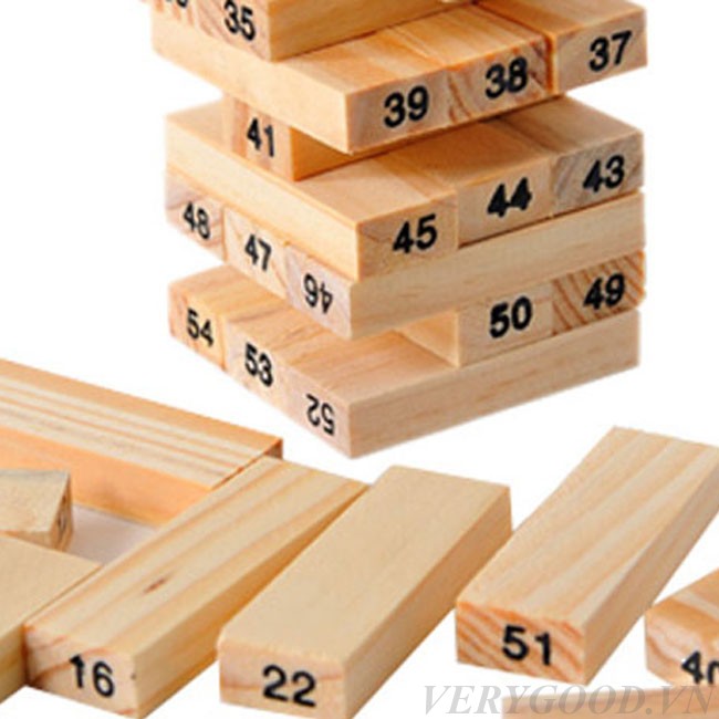PVN2396 Đồ chơi rút gỗ luyện trí thông minh 54 thanh mini cho bé T2
