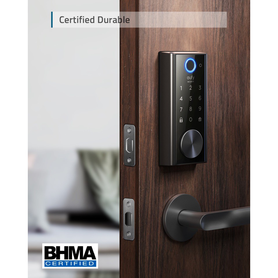 eufy Smart Lock Touch with Wifi Bridge – Khóa cửa vân tay, chống nước IP65