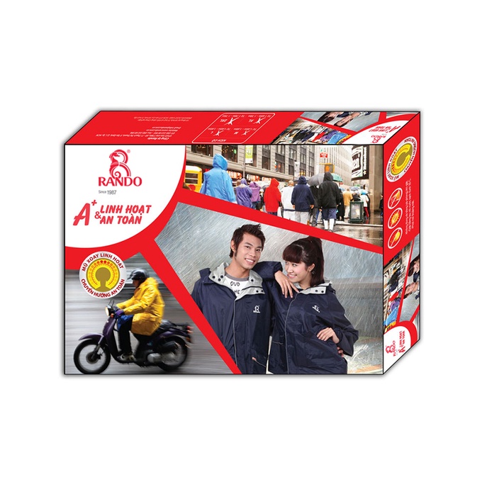 [Bền Bỉ ] Áo Mưa Bộ Rando A+ | Thông Dụng, Dễ Mặc | Hàng Chính hãng | HiBu VT MART