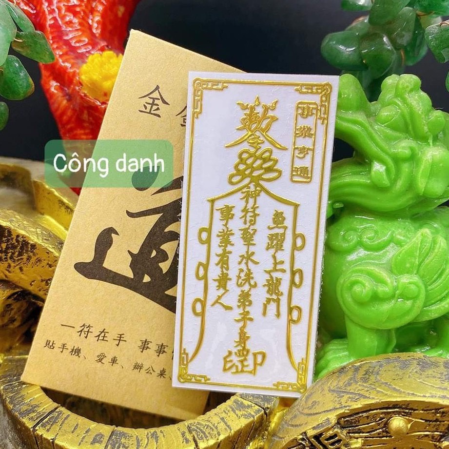 Miếng dán lưng điện thoại tài lộc, may mắn, dán lung linh phù hợp dán điện thoại, đồ dùng, trang trí