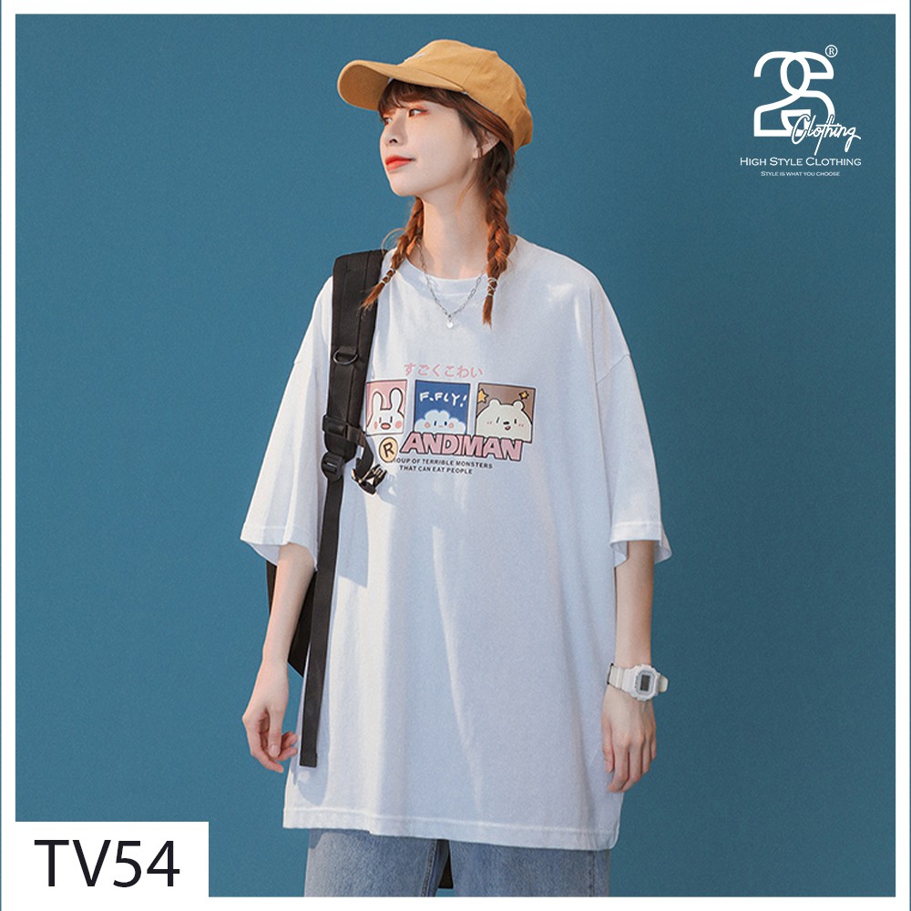 Áo Thun From Rộng Nữ Tay Lỡ 2s Clothing Áo Thun Nam Form Rộng Basic Streetwear Cotton Oversize Giá Rẻ In Hình Cute TV54 | BigBuy360 - bigbuy360.vn