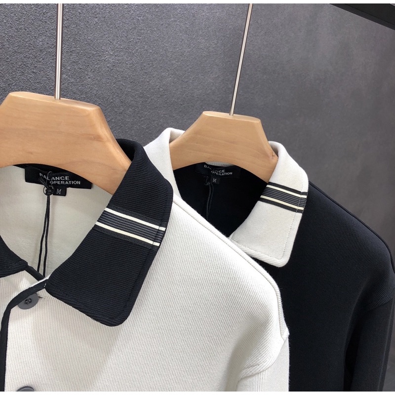 Áo khoác Cardigan dệt kim nam Hàn Quốc chất liệu Cotton, Áo khoác mỏng mùa thu và mùa đông giản dị ấm áp
