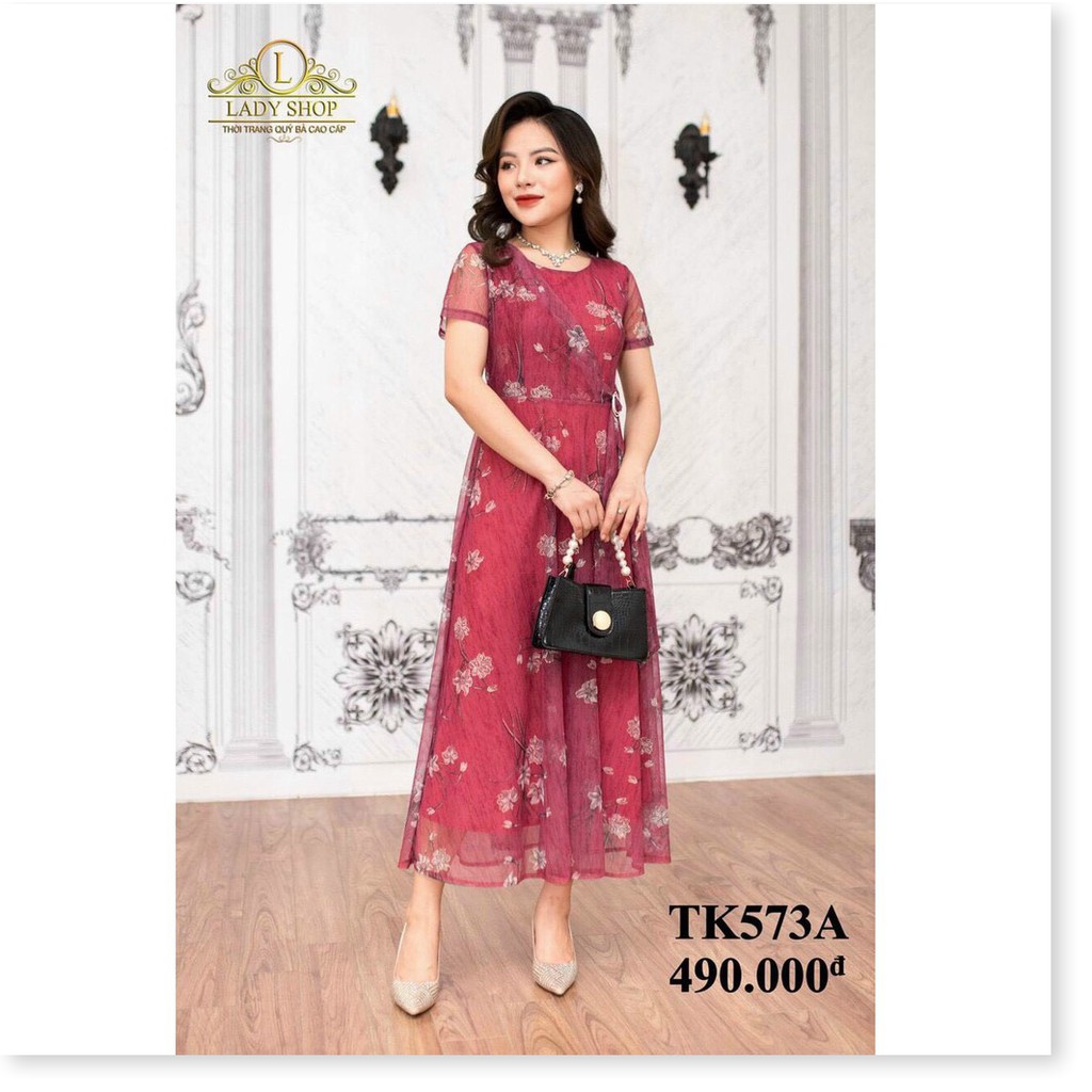 Đầm voan hoa cao cấp dự tiệc cực xinh siêu sang cho chị em KOKO MI FASHION