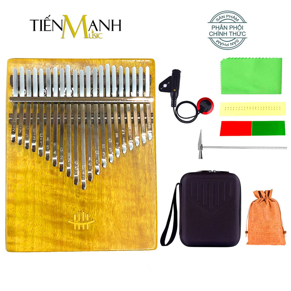 Đàn Kalimba 21 Phím Hluru KC21-NA - Kèm hộp chống sốc, Pickup (Gỗ Nam Mộc- Phoebe NanMu) - Chính hãng KC21NA