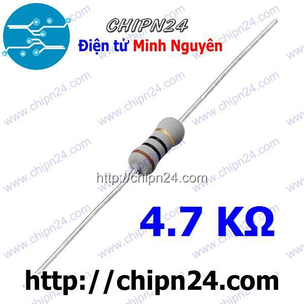 [10 CON] (F153) Điện Trở 4K7 1W 5%