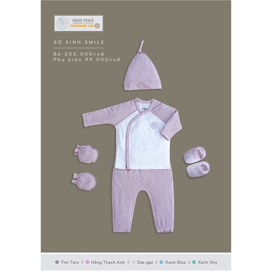 Hrnee Bộ quần áo sơ sinh mới 2022