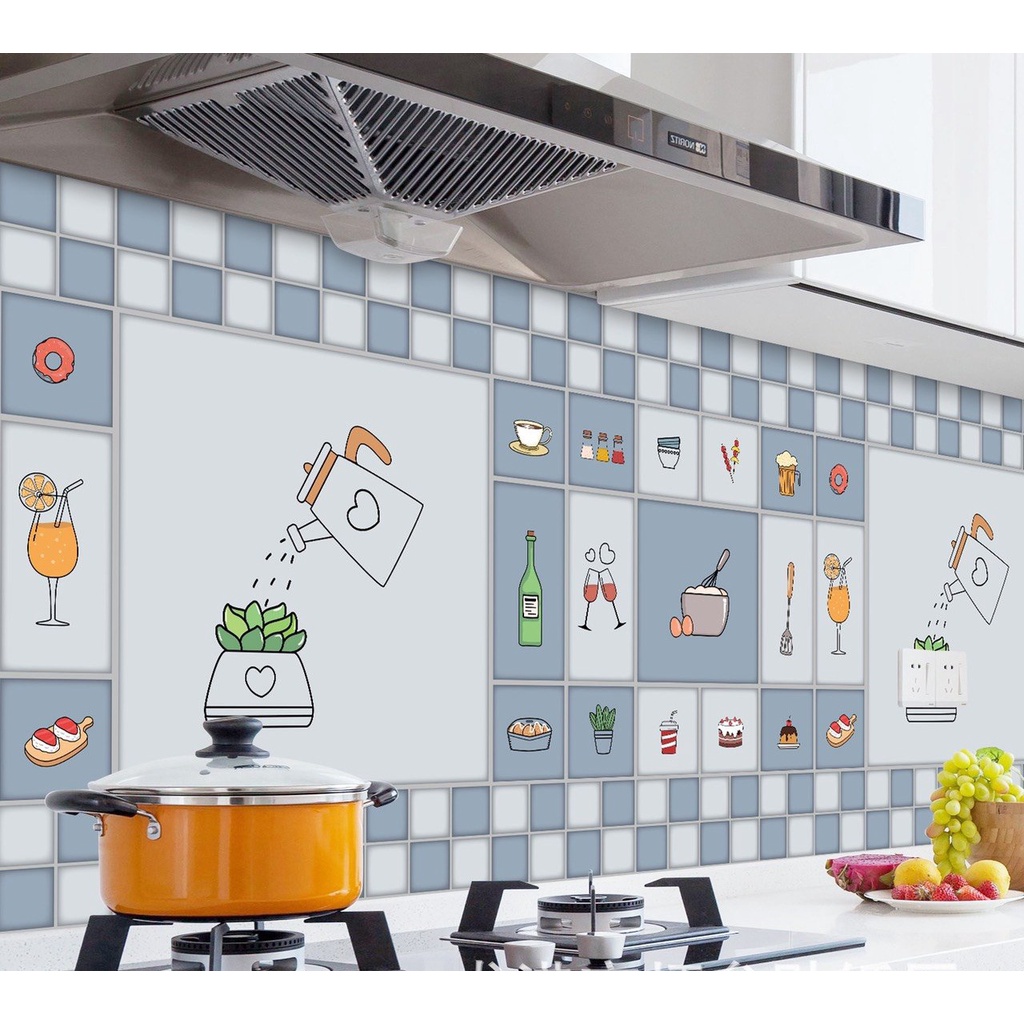 3m x 60cm giấy dán bếp có sẵn keo - NHIỀU MẪU HIỆN ĐẠI 01 AUG015