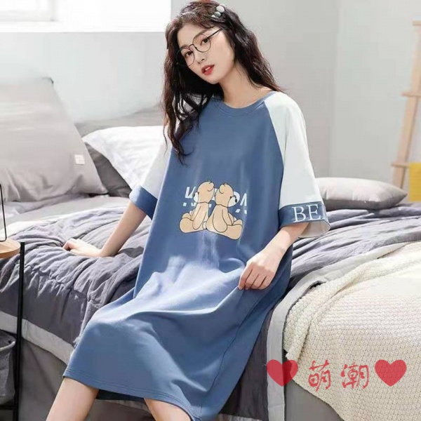 Đầm Ngủ Mùa Hè Kiểu Hàn Quốc Dễ Thương Xinh Xắn Cho Nữ Có Size M-4Xl | BigBuy360 - bigbuy360.vn