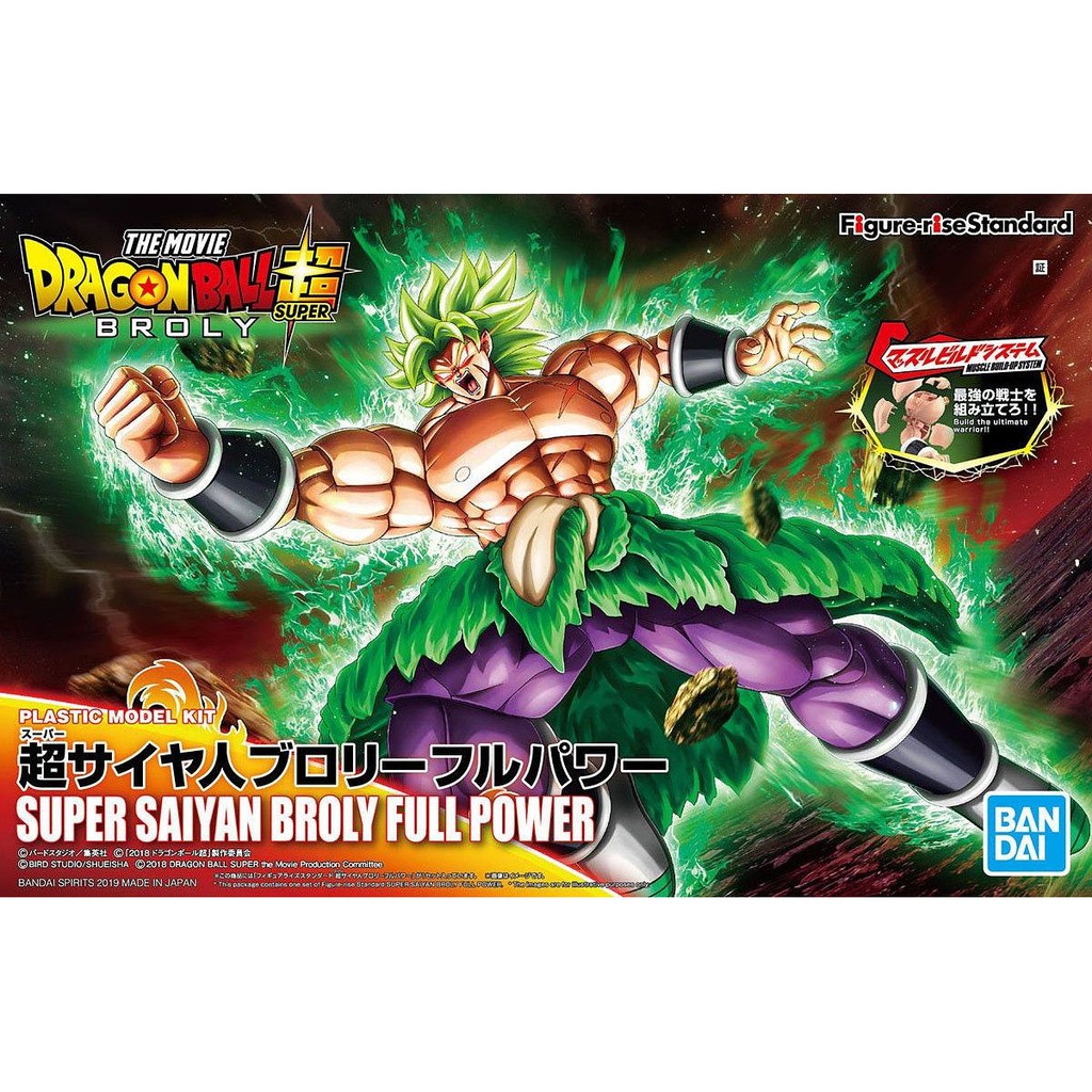 Mô Hình Lắp Ráp BROLY SUPER SAIYAN FULL POWER Dragon Ball Figure-Rise Standard Bandai Đồ Chơi Anime