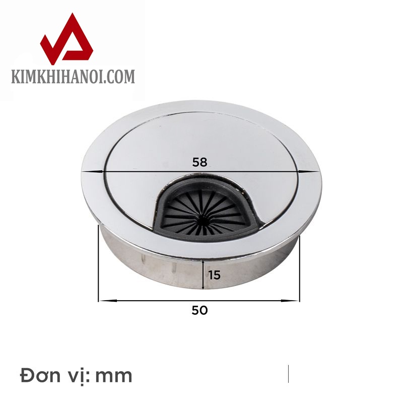 NẮP LUỒN DÂY ĐIỆN TRÒN INOX - 1CÁI hàng cao cấp