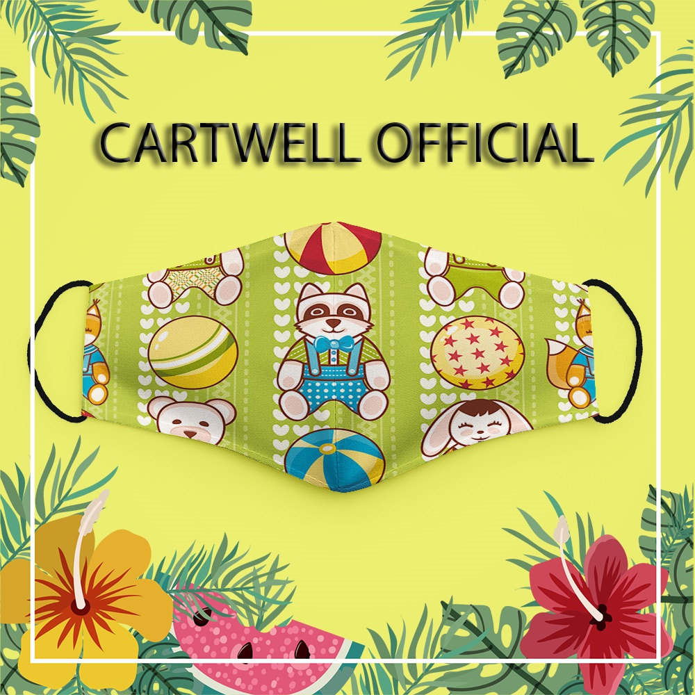 Khẩu trang cho bé dễ thương vui nhộn cute hoạt hình đáng yêu Hình Đẹp CARTWELL kháng khuẩn dễ thở dành cho nam nữ chất l