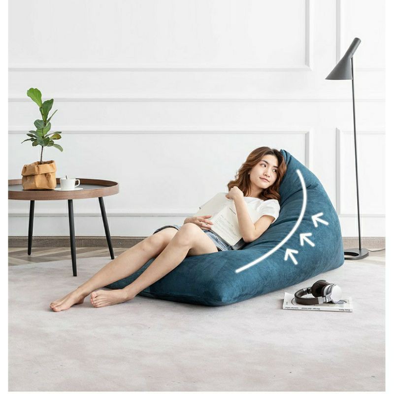 Vỏ Bao ghế lười màu nâu.