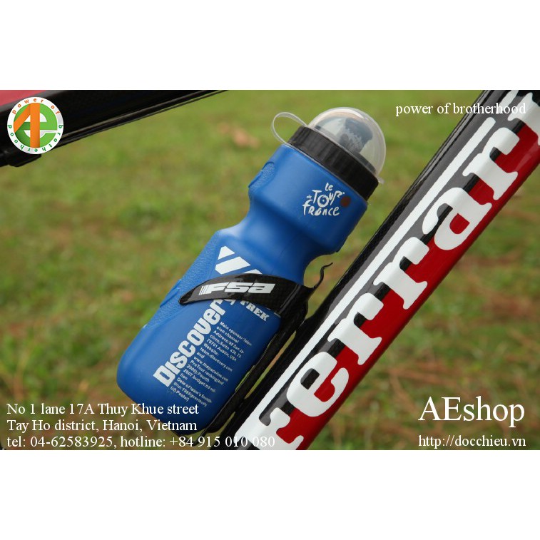 Bình nước cài xe đạp thể thao nhựa giải đua Pháp mở rộng Trek Discovery 650 ml