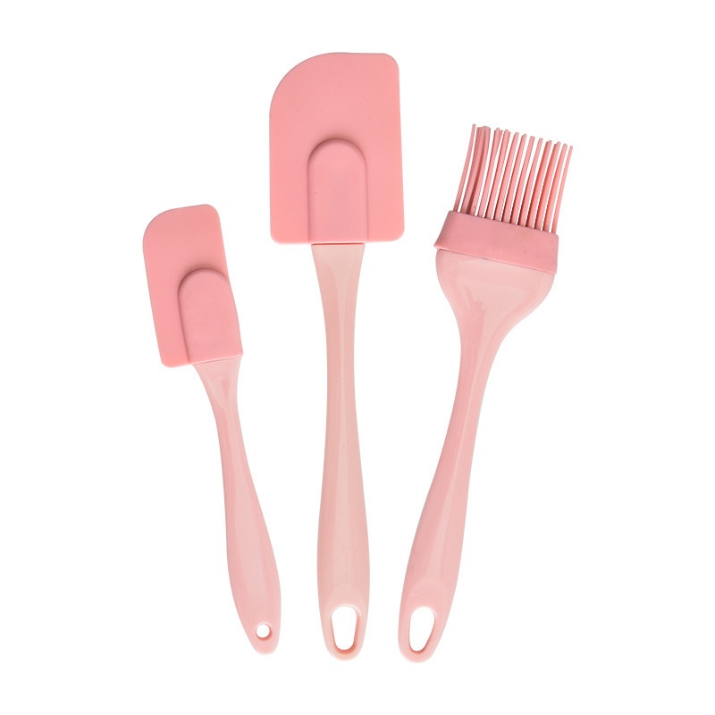 Bộ Dụng Cụ Làm Bánh Ba Món Bằng Silicone Kèm Thìa Chất Lượng Cao