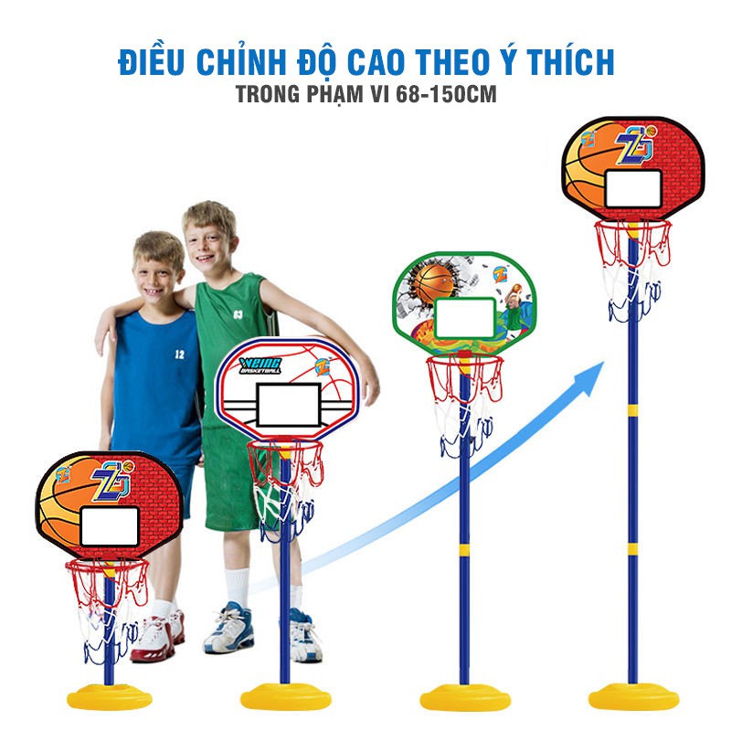 Combo Bộ Đồ Chơi Bóng Rổ Trong Nhà Tiện Lợi Dễ Lắp Đặt