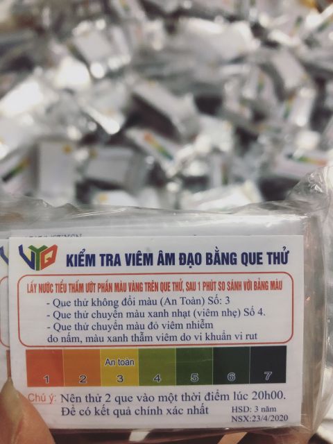 20 QUE/1 TÚI THỬ VIÊM PHỤ KHOA CHÍNH XÁC