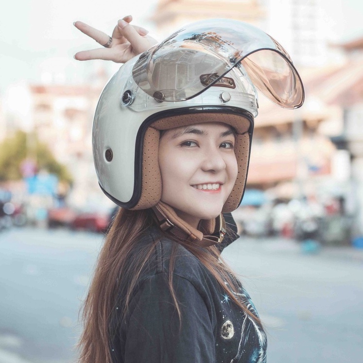 Kính chắn mũ bảo hiểm 3/4 BULLDOG BUBBLE  - BIKER.176 - Mũ bảo hiểm chính hãng Vũng Tàu