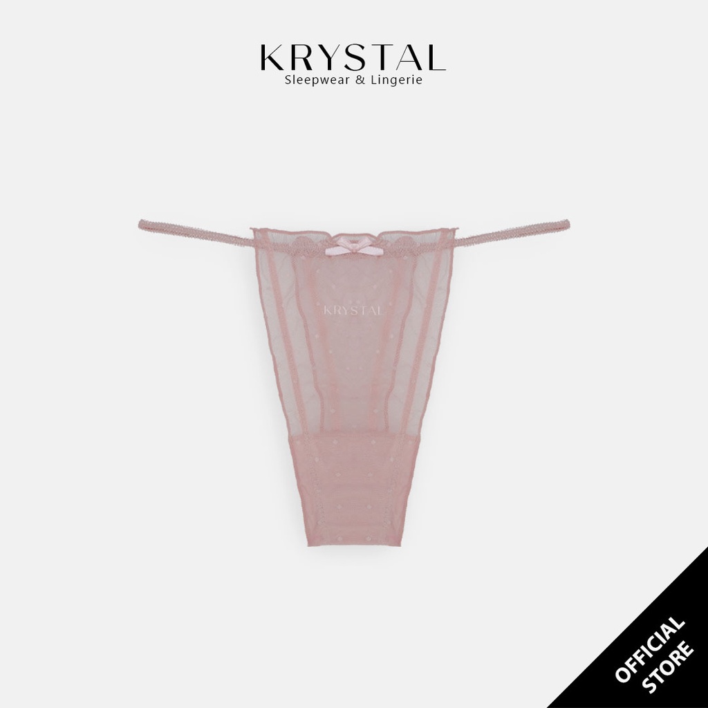 Quần Lót Nữ Lưới Chấm Bi Sexy Gợi Cảm Dáng Lọt Khe Thông Thoáng KRYSTAL Q013