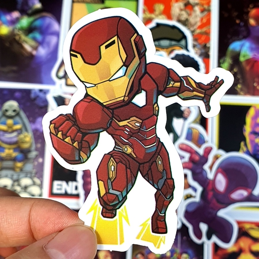 [SET E] Sticker MARVEL dán chống thấm, decor mũ nón bảo hiểm, vali, ván trượt, laptop, điện thoại, guitar, tủ lạnh