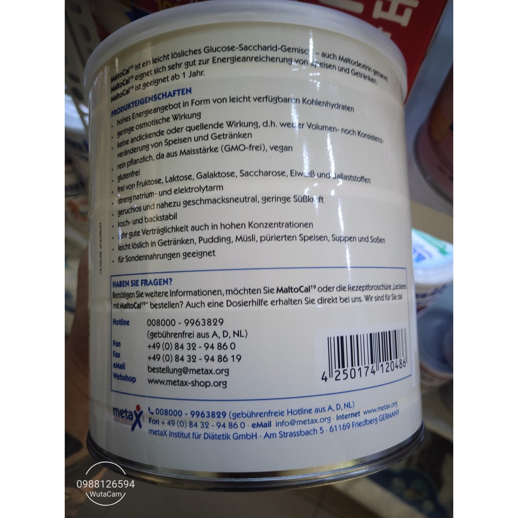 Sữa bột dinh dưỡng tăng cân Maltocal 19 hộp 1kg mẫu mới