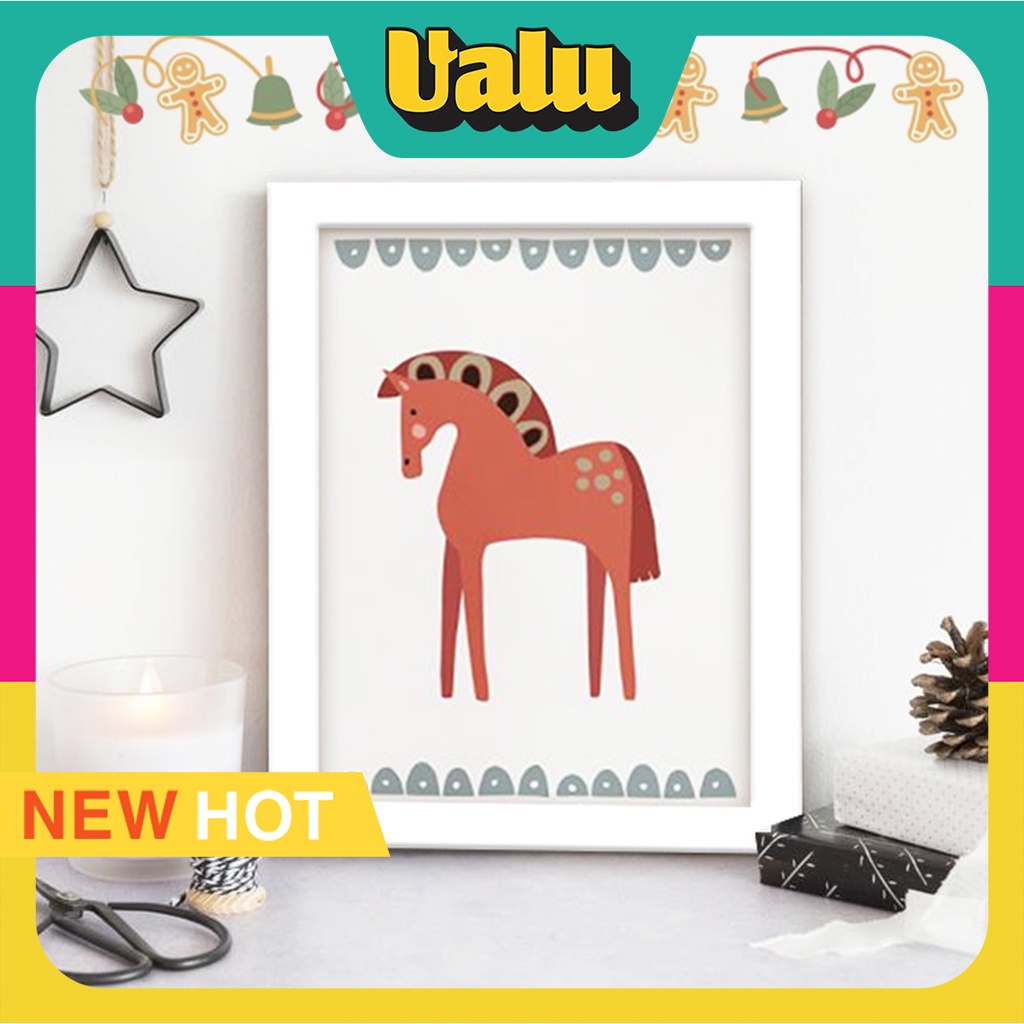 Tranh Treo Tường Giáng Sinh - Mặt Kính Sang Trọng - Viền Khung Composite Cao Cấp - Thích Hợp Decor Trang Trí Phòng