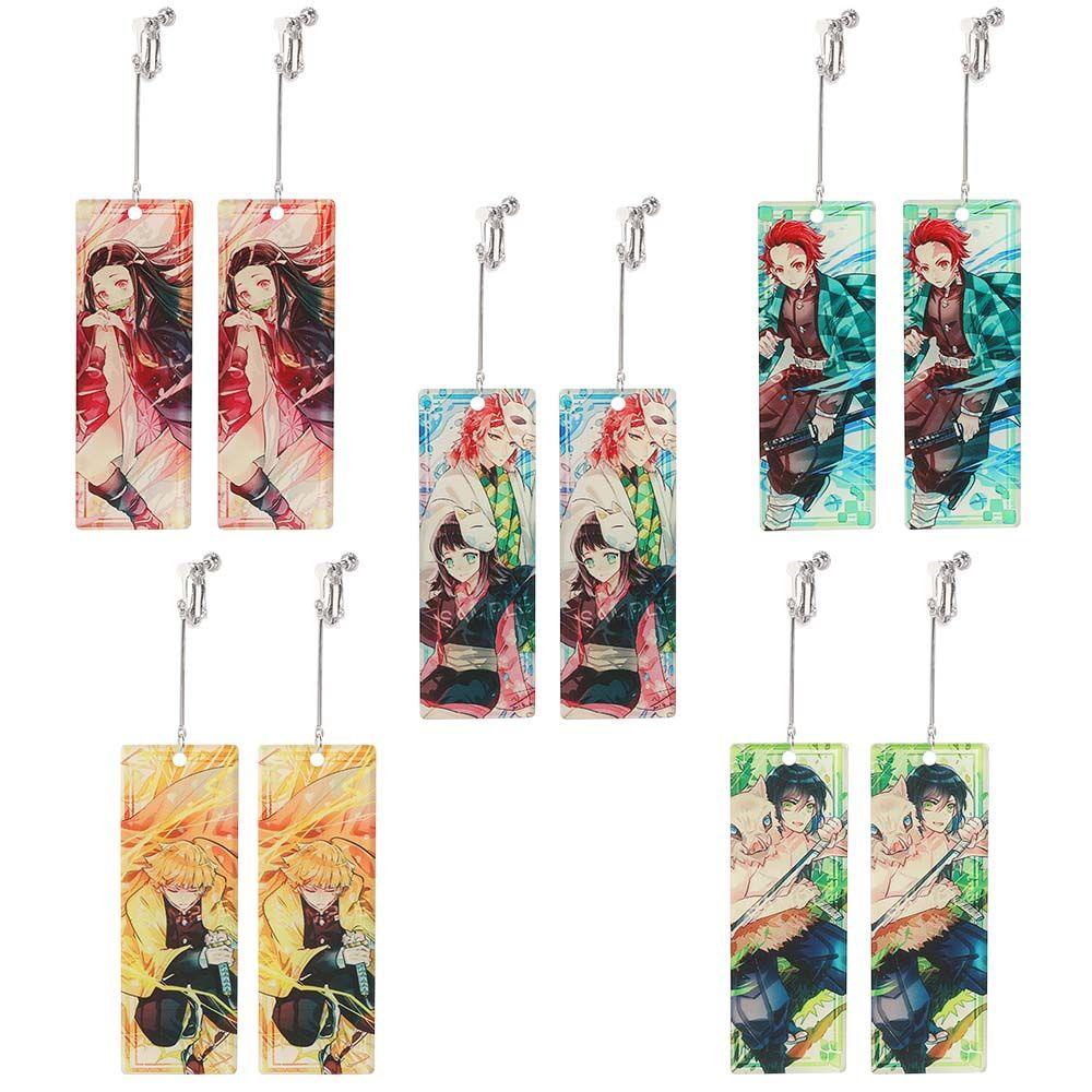 Khuyên Tai Kimetsu Hoạt Hình Demon Slayer Thời Trang Unisex