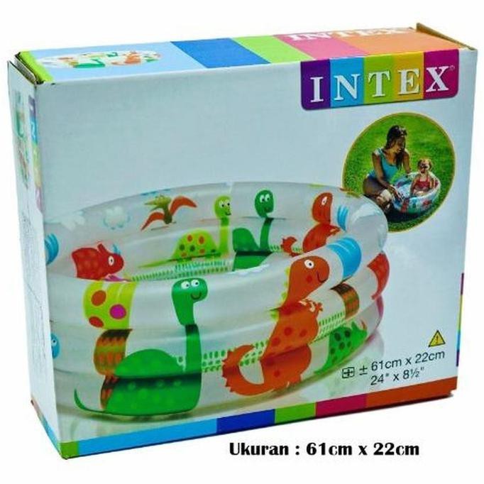 Hồ Bơi Hình Khủng Long 3 Vòng 61cm X 22cm - Intex 57106