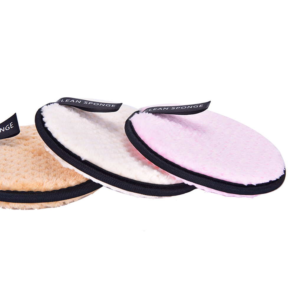 MICROFIBER (Hàng Mới Về) Bộ 3 Miếng Bông Tẩy Trang Có Thể Tái Sử Dụng Chất Lượng Cao