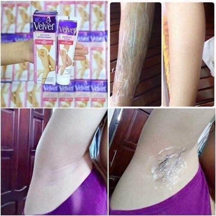 Kem Tẩy Lông VELVET Cho Da Nhạy Cảm DEPILATORY NGA 100ml -Mỹ Phẩm Nội Địa Chính Hãng. | BigBuy360 - bigbuy360.vn