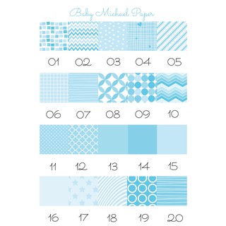 Baby Michael - Giấy Hoạ Tiết Scrapbook