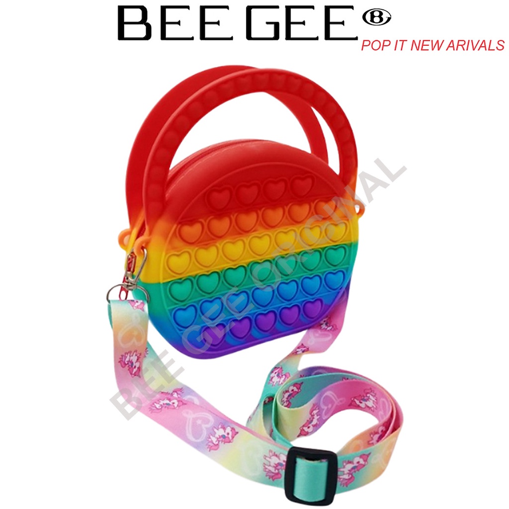 Pop It Túi Đeo Cho Bé – Túi đeo chéo kết hợp túi xách Thời Trang Cho Bé Gái Giảm Căng Thẳng, Stress BEEGEE POPIT1009