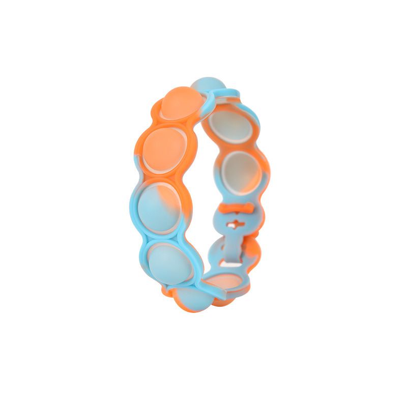 colorful Bubble Sensory Toy FoxMind Fun Colorful Press Pressure Relief Silicone Wristband kid gift