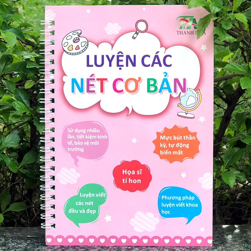 Sách - Bộ 3 cuốn Luyện Các Nét Cơ Bản + Luyện Viết Chữ Số Đẹp + Luyện Viết Chữ Đẹp (Tặng 2 Bút Mực Bay Màu + 7 Ngòi)