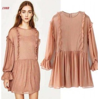 Đầm nude sang zara xinh đẹp (Ảnh thật ở cuối)