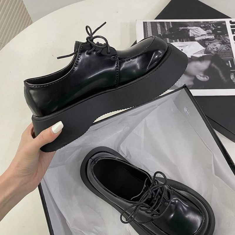 (HÀNG CÓ SẴN - ẢNH THẬT FEEDBACK) BOBBY OXFORD SHOES - GIÀY ULZZANG OXFORD ĐẾ MÓNG BÁNH MÌ