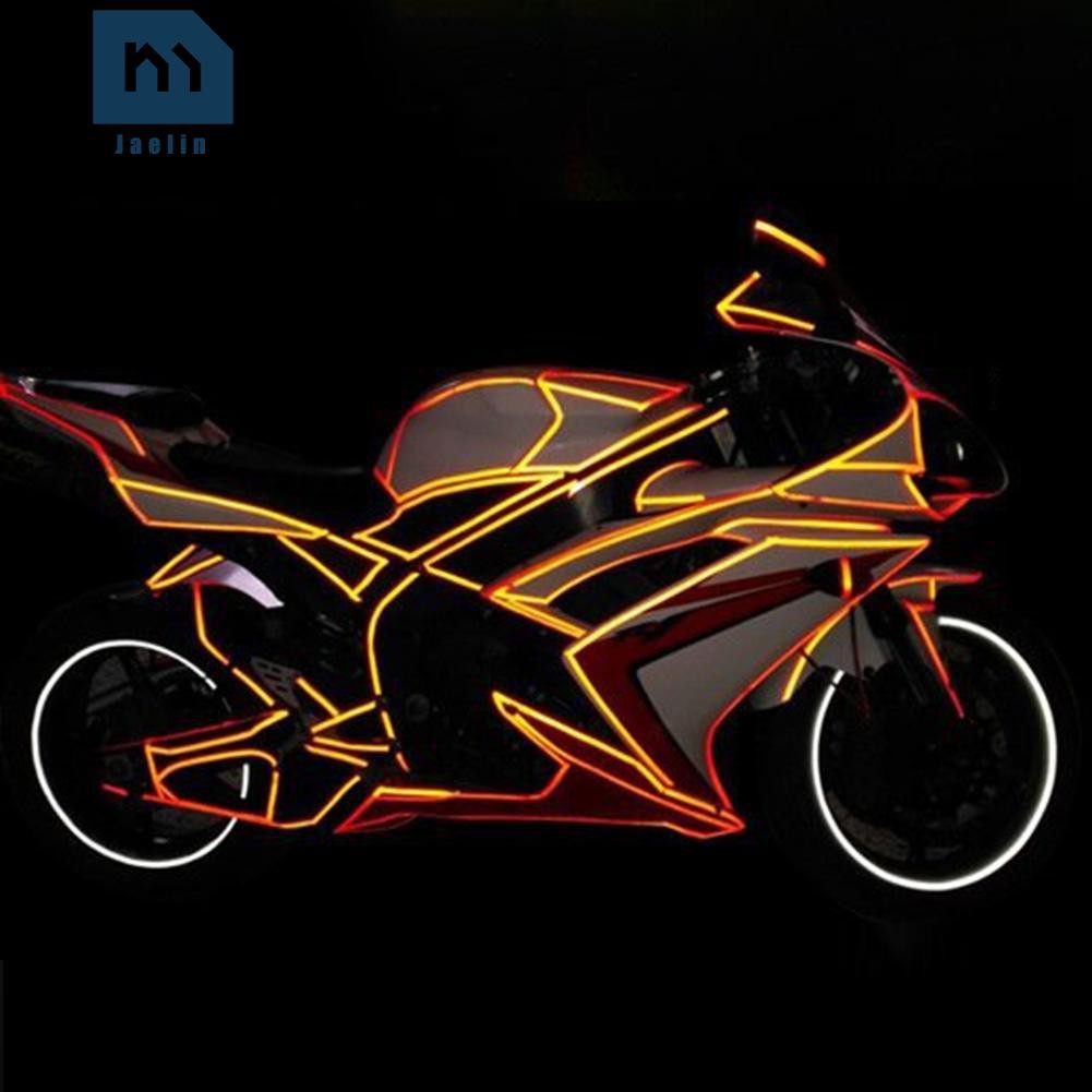 Sticker phản quang chông thấm nước dán trang trí xe đạp dài 800cm