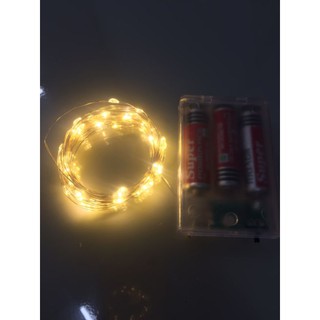 LED ĐOM ĐÓM MÀU VÀNG DÙNG PIN