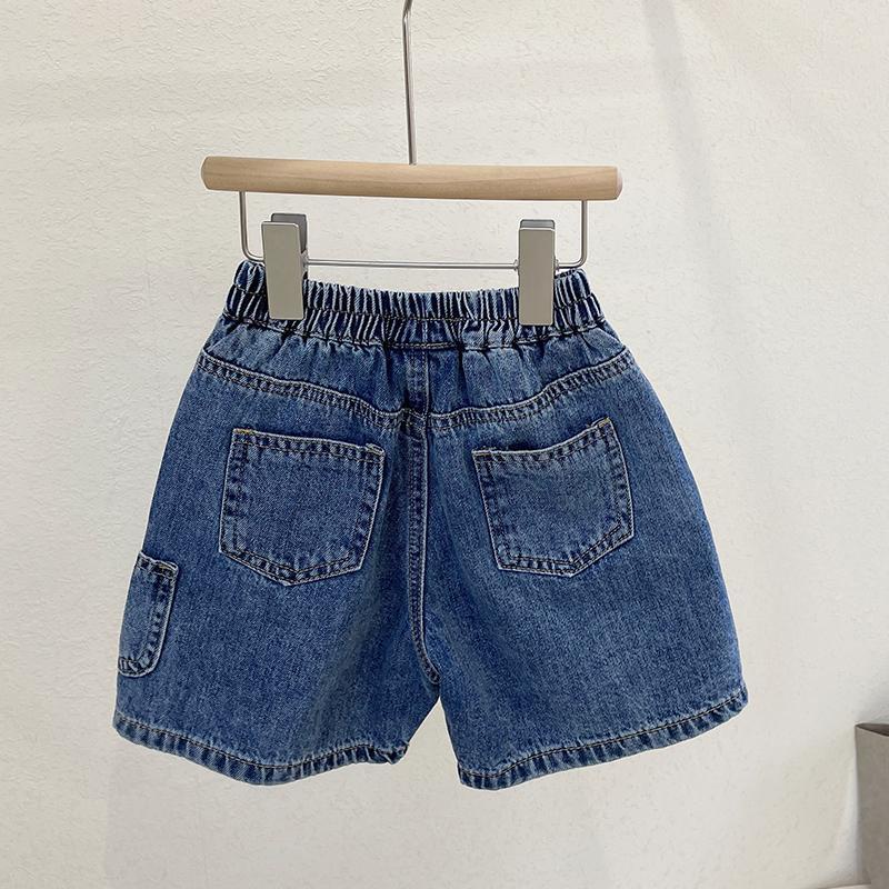Quần Short Denim Kiểu Hàn Quốc Thời Trang Mùa Hè Cho Bé Trai Từ 3-7 Tuổi